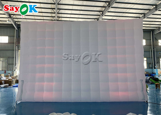 Tenda Cube Inflatable 6.5m 21ft Tenda Udara Inflatable Square Marquee Dengan Lampu Tube LED