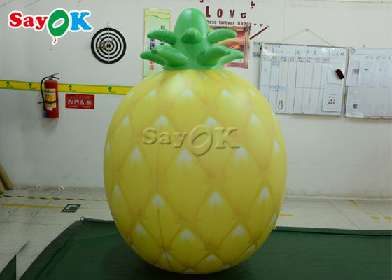 Kuning 1.5mH 5ft Menggantung Balon Buah Nanas Tiup