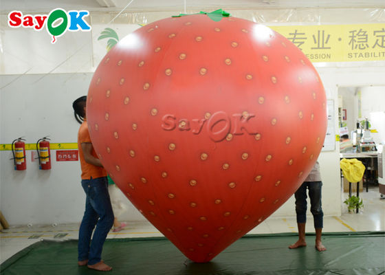 6.56ft Tinggi Strawberry Bentuk Balon Tiup Untuk Upacara Pembukaan
