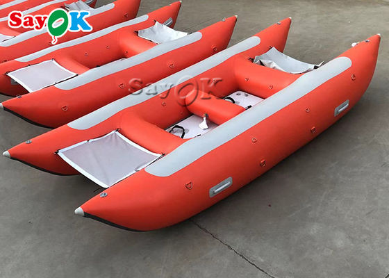 430cm 6 Orang Red Catamaran Racing High Speed ​​Boat