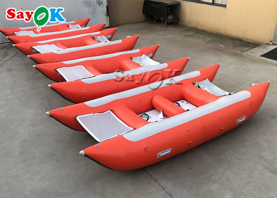 430cm 6 Orang Red Catamaran Racing High Speed ​​Boat