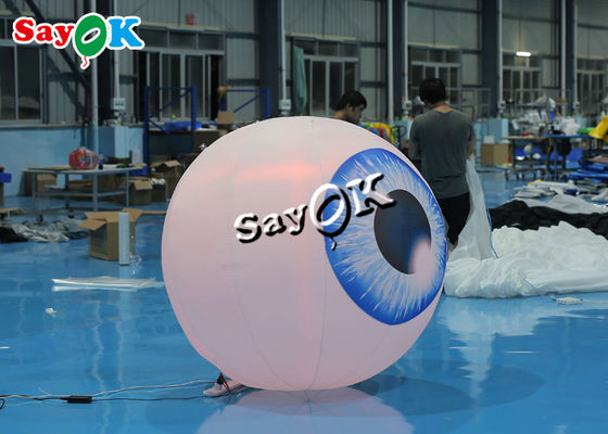 Halloween Yard 1.5m Inflatable Lighting Dekorasi Led Eye Balloon