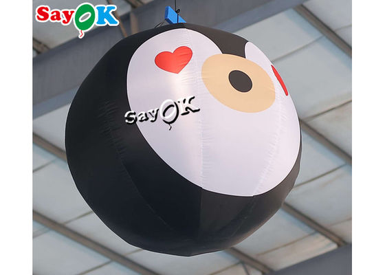 3.3ft Meledakkan Xmas Dekorasi Led Animated Maskot Penguin Balloon Light