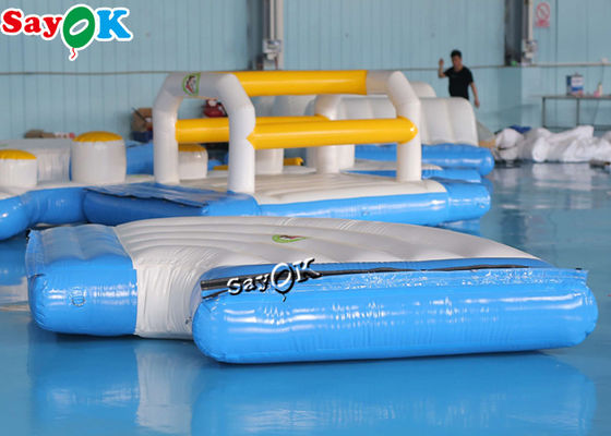 Tangki Air Inflatable Aktivitas Luar Ruang Air Jumping Pad Air Taman Hiburan