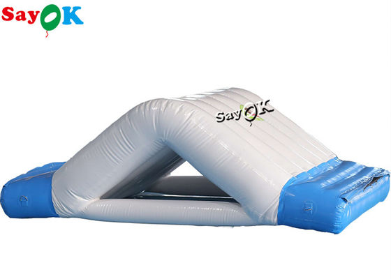 Air Iceberg Inflatable 3x2x1mH Putih Inflatable Air Toys Game Double Water Slide