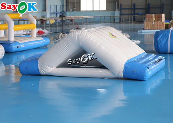 Air Iceberg Inflatable 3x2x1mH Putih Inflatable Air Toys Game Double Water Slide