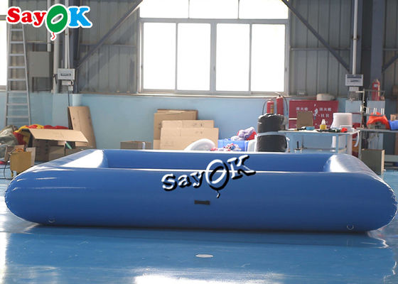 Toys kolam renang kembung biru kecil komersial anak-anak kolam renang kembung dengan pompa 4x4x0.6mH