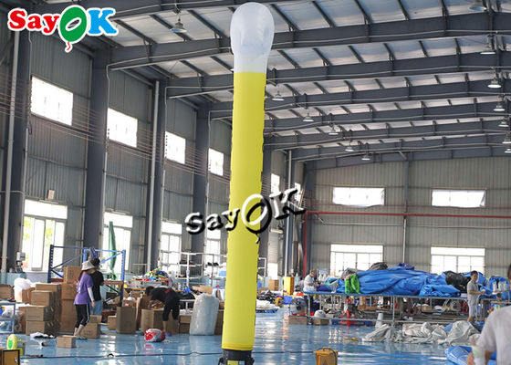 Iklan Inflatable Air Dancer Man 5m Rip Stop Nylon Cloth Blower Sky Dancer Inflatable Hammer