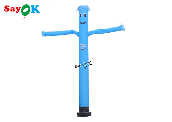 Inflatable Wacky Waving Tube Man 5m Blue Single Leg Inflatable Air Dancer Wave Man Dengan Blower