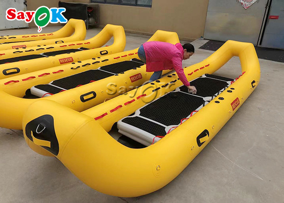 Perahu Karet PVC Kuning Penyelamatan Cepat Rakit Sungai Kayak Canoe Rakit Air