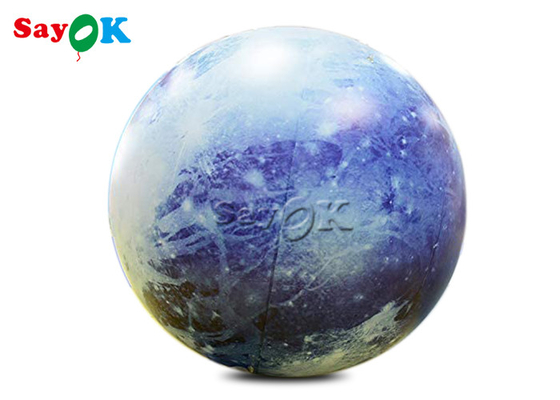 Disesuaikan 40 Inches Inflatable Lighting Dekorasi Pluto Planet Balloon