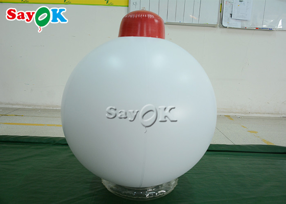 1.5m 5ft Balon Putih Dekorasi Liburan Tiup Untuk Iklan Acara