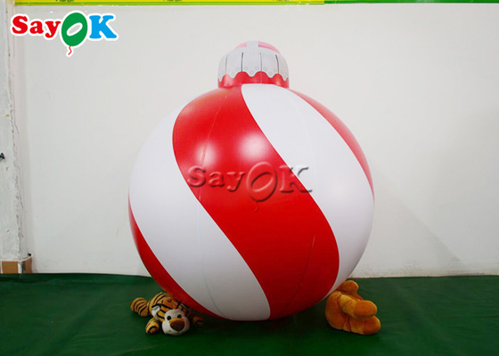 1.2m Red Inflatable Snowflake Ball Festival Christmas Yard Dekorasi