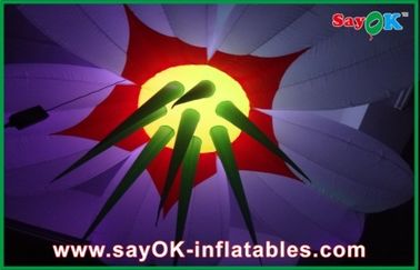 Desain baru 1.5m Colorful Gantung Lampu Dekorasi Inflatable Bunga