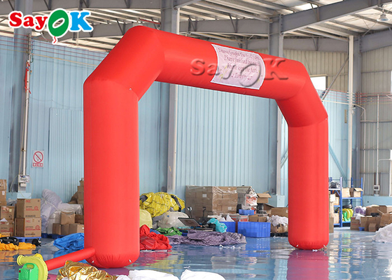 Inflatable Rainbow Arch Custom Inflatable Arch 8x1x4.5mH Red Outdoor Advertising Decoration