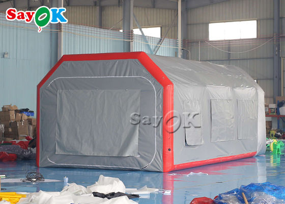 Tenda Outdoor Inflatable Grey Airtight Tenda Udara Inflatable Blow Up Spray Booth Cat Mobil