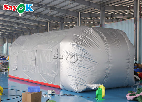 Tenda Outdoor Inflatable Grey Airtight Tenda Udara Inflatable Blow Up Spray Booth Cat Mobil