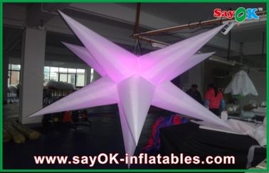 Party Event Decoration Inflatable Hanging LED Light Star Untuk Iklan