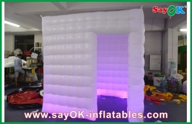 Oxford Cloth Inflatable Kustom Inflatable Produk, White Wedding Ponsel Lapangan Photo Booth