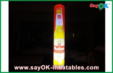 Iklan LED Inflatable pilar, Inflatable pencahayaan kolom dekorasi dengan sablon Logo
