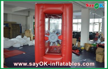 0.4mm PVC Inflatable Uang Booth Untuk Outdoor Advertising
