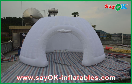 Strong Oxford Cloth Dome Tenda Inflatable, Commercial Inflatable Roundness Tent Tenda Pesta Dengan Lampu LED