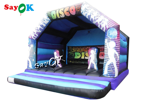 PVC Tarpualin Dj Inflatable Disco Dome Bouncer Untuk halaman belakang