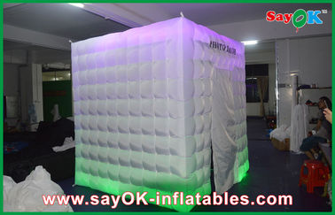 Inflatable Photo Booth Menyewa LED Photobooth Inflatable White Photo Booth Lighting Tent Dengan Warna Oxford 210 D