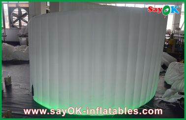 Booth Foto Tiup Menyewa Dinding Spiral Tiup 4mL X 3mH Besar, Dinding LED Kain Oxford yang Kuat