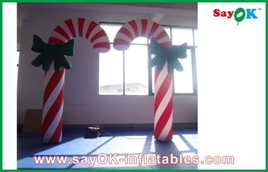 H2.5m Inflatable Pencahayaan Dekorasi Candy Cane Lampu Natal