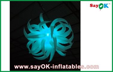 Putih Inflatable Pencahayaan Dekorasi Inflatable Bunga Untuk Dekorasi Tahun Baru