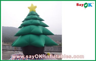 Hijau Inflatable Pohon Natal Inflatable Liburan Dekorasi
