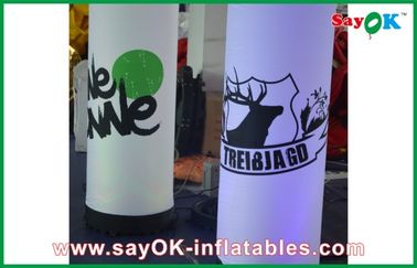 2m Partai advertsing Inflatable LED Kolom Pilar Inflatable Pencahayaan Dekorasi