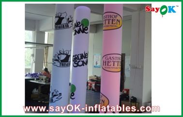 2m Partai advertsing Inflatable LED Kolom Pilar Inflatable Pencahayaan Dekorasi