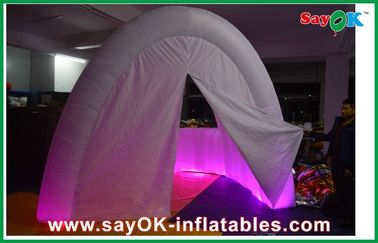 Outdoor PVC / Oxford Cloth Inflatable LED Show Tent, Tenda Kerja Tiup LED Bar Counter Disesuaikan