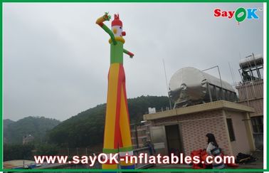 8m Kuning Inflatable Clown Dancer Kaki Dua Sky Untuk Iklan