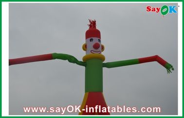 8m Kuning Inflatable Clown Dancer Kaki Dua Sky Untuk Iklan