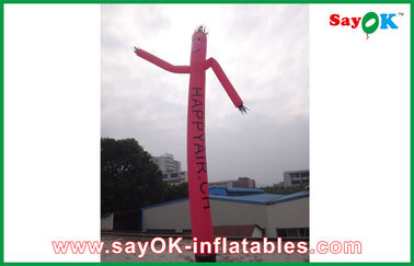Red Inflatable Clown Dancer Dua Kaki Sky / Air Dancer Dengan Logo Cetak