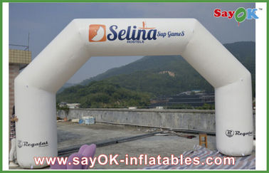Inflatable Gantry 0.4mm PVC Inflatable Arch, Inflatable Finish Line Arch Untuk Dekorasi Pembukaan
