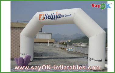 Inflatable Gantry 0.4mm PVC Inflatable Arch, Inflatable Finish Line Arch Untuk Dekorasi Pembukaan