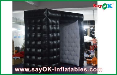 Hitam Portabel Digital Inflatable Photo Booth Kiosk Tenda Waterproof