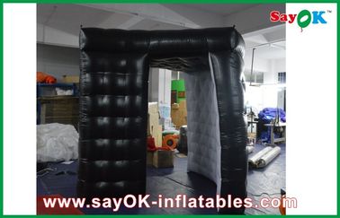 Hitam Portabel Digital Inflatable Photo Booth Kiosk Tenda Waterproof