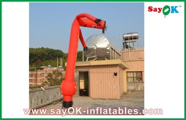 Sky Dancer Inflatable Red Rip-Stop Nylon Iklan Tahan Lama Inflatable Air Dancer / Sky