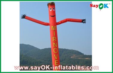 Sky Dancer Inflatable Red Rip-Stop Nylon Iklan Tahan Lama Inflatable Air Dancer / Sky