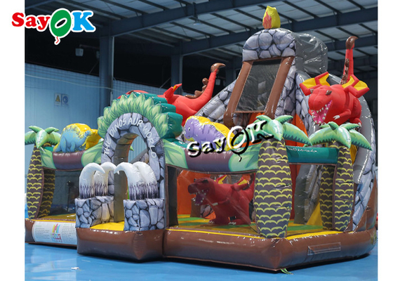 Hewan Dinosaurus Bertema Jurassic Inflatable Bounce Castle 1000D