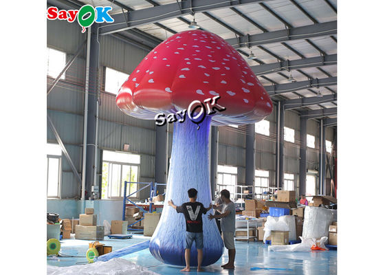 5m 16.5ft Full Printing Jamur Tiup Berwarna Dengan Blower Udara