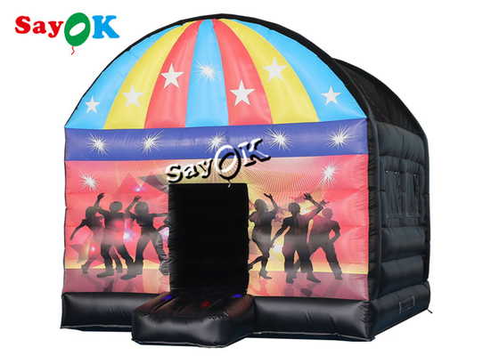 Tenda Tiup Terbaik 5m 16.5ft Disco Dome Inflatable Bounce House Dengan Disco Light