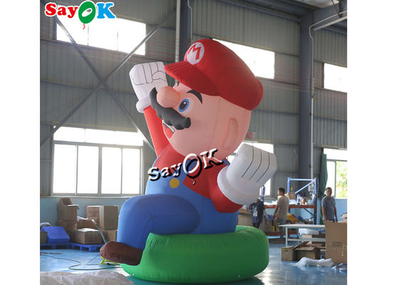 Blow Up Karakter Kartun 4m 13ft Raksasa Oxford Inflatable Super Mario Untuk Dekorasi Festival