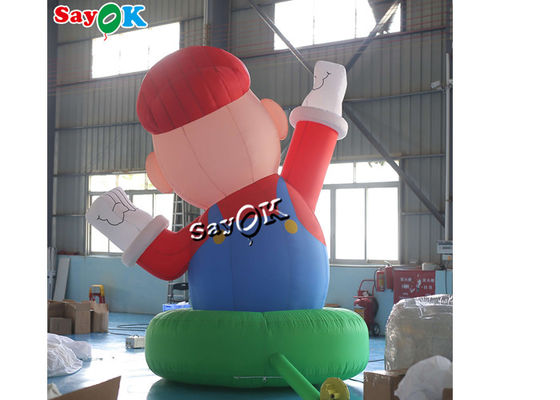 Blow Up Karakter Kartun 4m 13ft Raksasa Oxford Inflatable Super Mario Untuk Dekorasi Festival