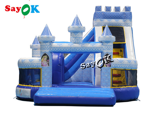 5m 16.5ft Blue Princess Bouncing Castle Komersial Inflatable Jumping Hhouse